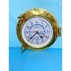 Nagina International 9    Solid Brass Porthole Time   Tide Clock     Nautical Decor