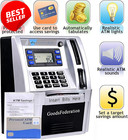 Atm Piggy Bank 2024 Upgraded Electronic Money Safe Card Password Coin Box Us
