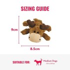 Kong Cozie Marvin Moose Toy With 3 Squeakair Balls Interactive Dog Toy Set
