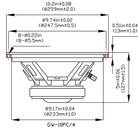 2 Goldwood Sound Gw-10pc-4 Heavy Duty 4ohm 10  Woofers 400 Watts Each Speakers