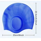 Silicone 3d Ear Protection Swimming Cap Non-tight Man Women Comfortable Swim Cap