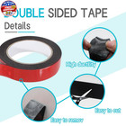 1 Roll Double Sided Tape Heavy Duty  155 Inch X 1 Inch Black Two Sided Mounting