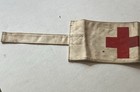 Vintage Us Wwii Red Cross Canvas Armband Band With Original Buckle Hardware 