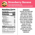 Strawberry Banana 100  Fruit Vegetable Juice 8oz Can 6 Pack Healthy
