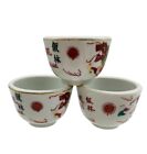 Vtg Chinese Restaurant Advertising Tea Cup Rice Bowl Bakersfield  Calif Dragons