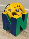 Huge N64 Cube 6 4    - 3d Printed Retro Gamer Gift  Handcrafted Gaming Figurine