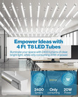 Sunco 10 Pack T8 Led Bulbs 4 Foot  48 Inch Tube Light Bulbs Fluorescent Replacem