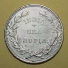 S7 - Portuguese India 1 Rupee 1912 Almost Unc    Silver Coin - Liberty Head