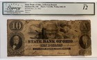 Legacy Graded  10 Bank Of Ohio Jefferson Branch 1852 Obsolete Note    low  95 