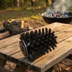 Rotary Grill Brush Cylindrical Head Electric Barbecue Cleaning Brush Black