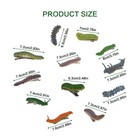 12pcs Caterpillar Hair Clips fun Bug Hair Clips 3d Headpiece Clips For Women    