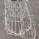 Antique American Victorian Painted Wirework Metal Two-tier Plant Stand C  1890