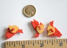 3 Red Cardinal Birds Shank Back Craft Buttons   Dress It Up   Jesse James