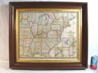 Antique 1837 Mitchells Folding Engraved Travelers Map United States