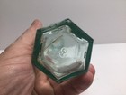 Antique Aqua Not To Be Taken 6 Sided Poison Bottle  8 Oz 