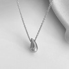 Waterdrop Teardrop Gold Silver Pendant Stainless Steel 16-18  Chain Necklace Pe6