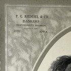 1913 Antique Ephemera Portrait Calendar Sample Oto  Iowa