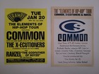1998 Common X-ecutioners Nyc Concert Flyer Tramps Rahzel Handbill Hip Hop Rap