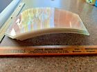 Art Deco Architectural Salvage Antique Curved Glass Panels  5  Pink Very Rare