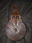 Antique Vintage Cast Iron Hay Trolley Barn Pulley Farm Tool
