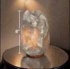 Grey Himalayan Salt Lamp 8    Tall 7 Lb Natural Crystal Rock Ionizer Healing Light