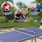6ft Folding Ping Pong Table Set With Net Paddles Balls Indoor Table Tennis Game
