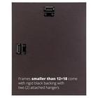 Craig Frames Bauhaus  3  Modern Rustic Dark Walnut Brown Picture Frame