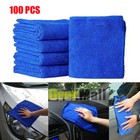 Bulk Lot Of 5-100 Blue Shop Towels 11  X 10  Cleaning Rags Homes Cars Reusable