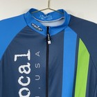 Mt Borah Cycling Jersey Blue Buy Local Oregon Pocket Full Zip Men   s Medium M