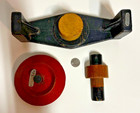 Industrial Art Wood Foundry Mold Pattern Steampunk Lot Of 3 Vintage Pieces