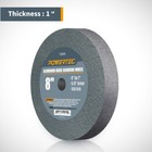 Powertec 15523 Aluminum Oxide Grinding Wheel 150 Grit  8  X 1  With 5 8  Arbor
