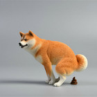 1   6 Scale Cute Shiba Inu Dog Model Imitation Dog Statue Home Decoration Props