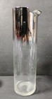 Vtg Mcm Dorothy Thorpe Style Glass Cocktail Pitcher Silver Fade 5 Glasses 32oz