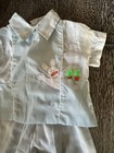 Vintage Mayfair 2 Pc Footed Outfit Rabbit carrot easter