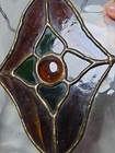 Vintage  Stained Glass Suncatchers Glass Window Hanging  Ralph Klein