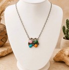 Turquoise Conch Spiny Southwestern Style Butterfly Necklace Sterling 925 18 nwt