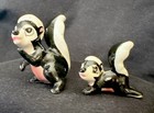 Pair Of Miniature Skunks Retired Hagen Renaker Skunk Mama Cute Playful Critters