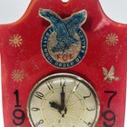 Vintage Foe Fraternal Order Of Eagles Club Vomit Clock Resin 1979 Award Working