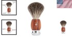 Creates Lather Pure Badger Shaving Brush Plum Wood Handle Chrome-plated Base