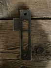 Antique vintage Style Door Strike Plate  Mortise  Striker keeper  Brass  4-3 8 