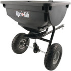 Tow Behind Broadcast Fertilizer Spreader Seeder Lawn Grass Seed Garden Yard Ice 
