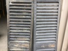 Pair C1850 Fixed Louver Black Window House Shutter Central Ma 60  X 16 5 X 1 3 8