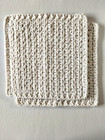 Handmade Set Of 2 Crochet Cotton Dish Cloths 8 x8  Inches  new 