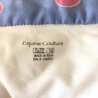 Equine Couture Equestrian Riding Show Blouse Girls Size 16 White Snap Front Cuff