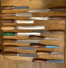 Lot Of 15 Dexter   Murphy  Russell Carbon Steel Knives
