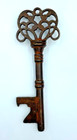 Decorative Victorian  Bordello Skeleton Key In Cast Iron Antique Finish 5 25 