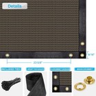 Patio 6  X 12  Fence Privacy Screen Brown Commercial Grade Heavy Duty Outdoor   