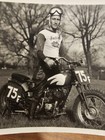 Vintage Photo Photograph Picture Motorcycle Racing Indian Motorcycle Eddie  d6 