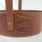 Sewing Box Basket Wood Finger Lap Handle Shaker Community Antique Original 1800s