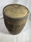 Antique Vintage Wooden Keg Whiskey Barrel With Bung Hole Oak Barrel Small